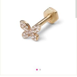 wildlike butterfly motif stud